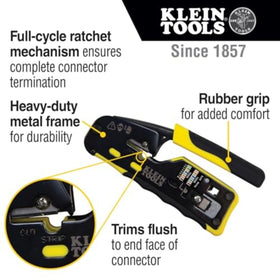 Klein Tools VDV226-110 passes RJ45 connectors with ease for reliable networks