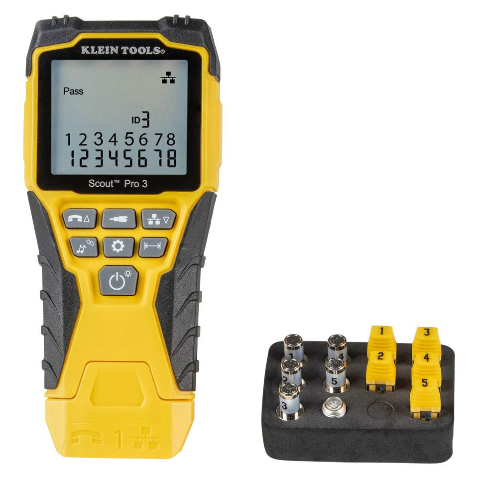 Klein Tools VDV501-851 front view for quick field cable testing