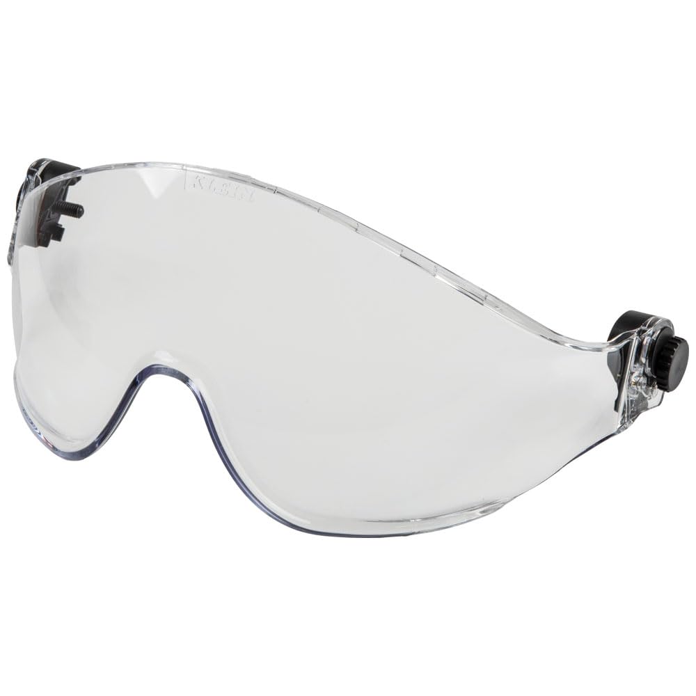 Klein Tools VISORCLR clear visor for hard hats maintains clarity on site