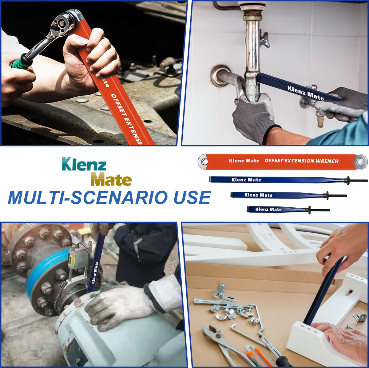 KlenzMate 3/8 inch drive adapter increases tool versatility.