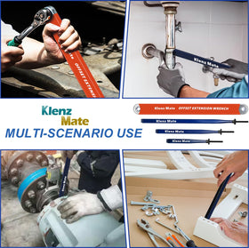 KlenzMate 3/8 inch drive adapter increases tool versatility.