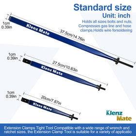 KlenzMate extension clamp 10.83 inches for improved leverage.