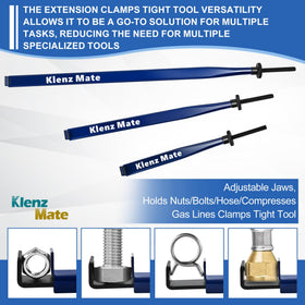 KlenzMate extension clamp 14.76 inches delivering broad reach.