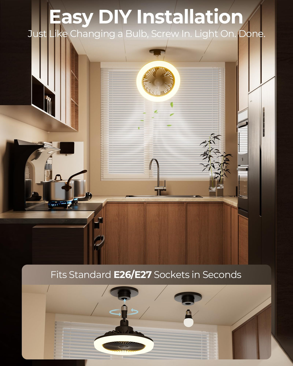 Kleqop dimmable color temperature options for ambient or task lighting
