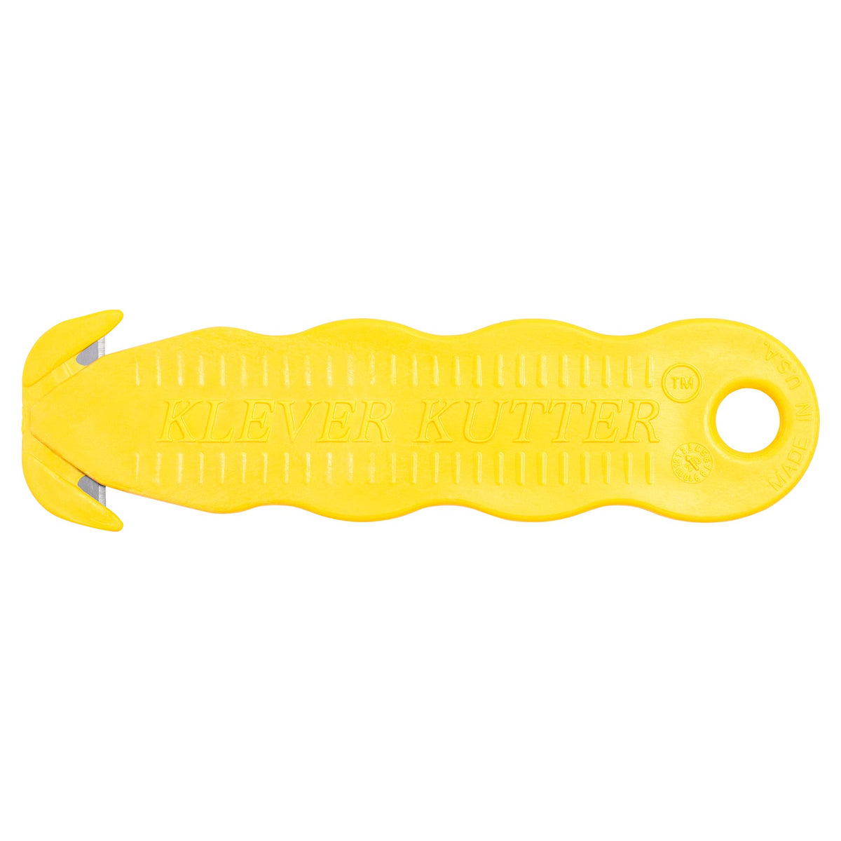 Klever Kutter box cutter used on cardboard boxes.