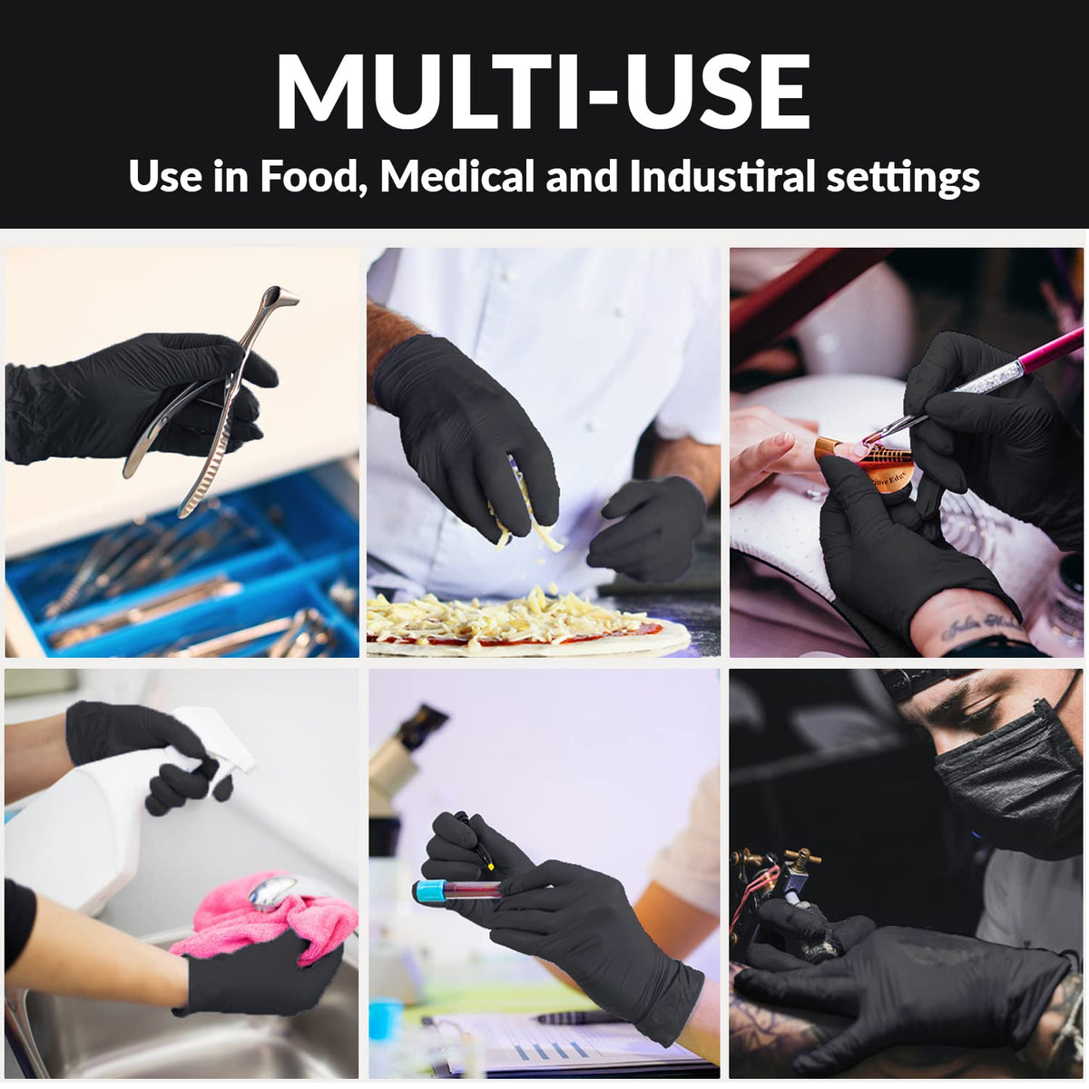 Klex nitrile dexterity-focused gloves enabling precise manipulation in busy settings