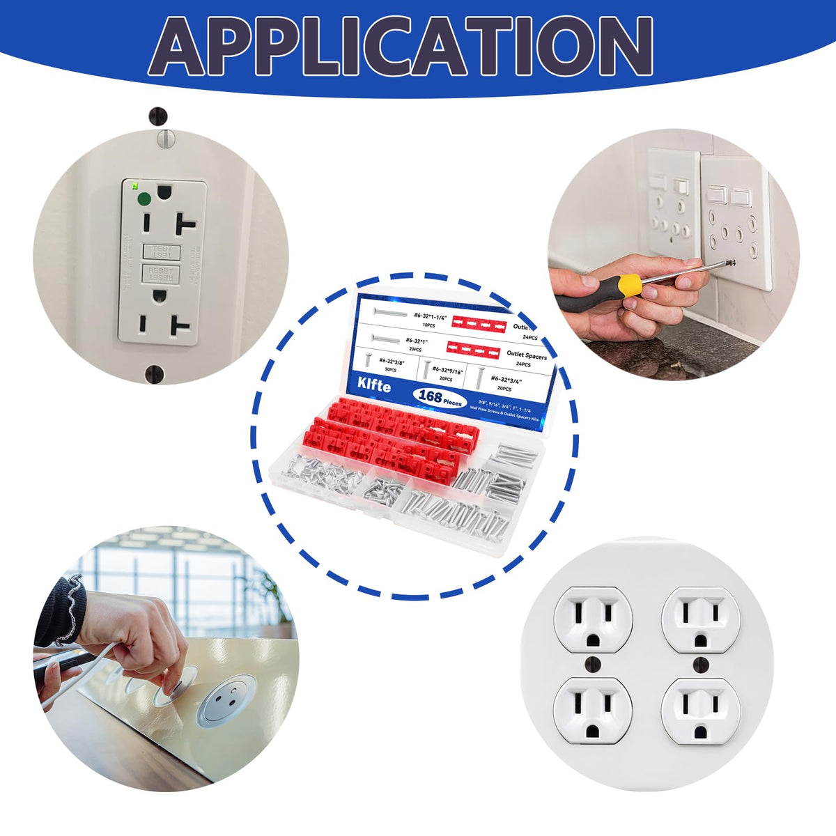 Klfte DIY home maintenance kit for replacing lost screws