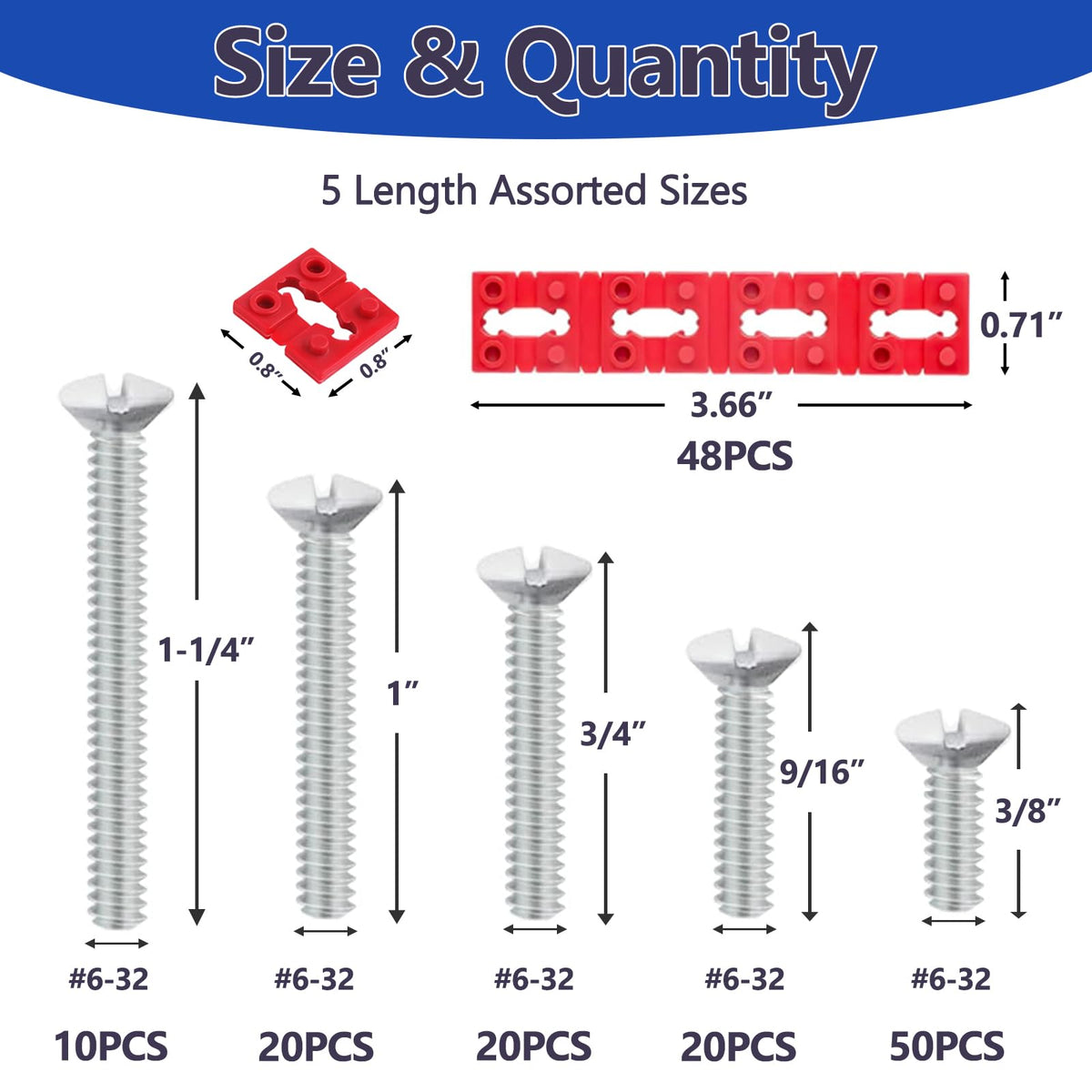 Klfte red spacers stackable for customizable outlet depth