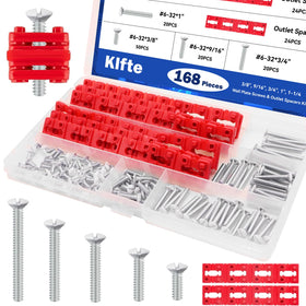 Klfte white wall plate screws kit for secure mounting