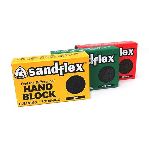 Klingspor Sandflex 3-pack fine-block for smoothing surfaces.