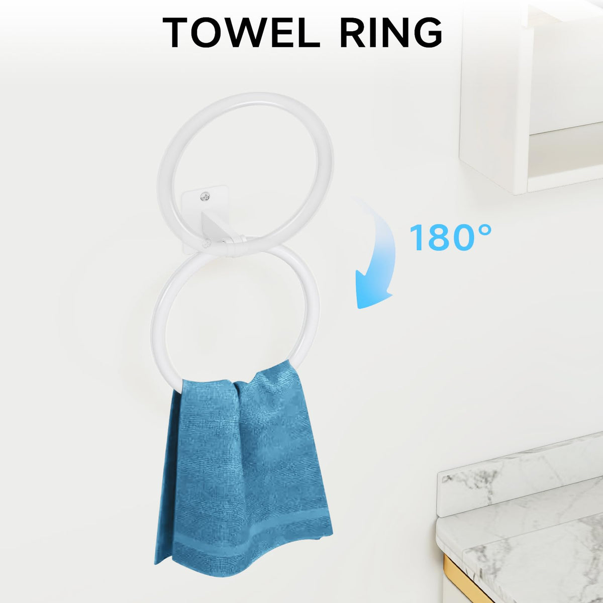 KLJKPA wall-mounted toilet paper holder for easy reach and tidy look.