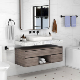 KLJKPA black bathroom hardware set delivering cohesive design