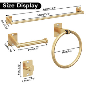 KLJKPA gold bathroom hardware enhances daily routines with easy access.