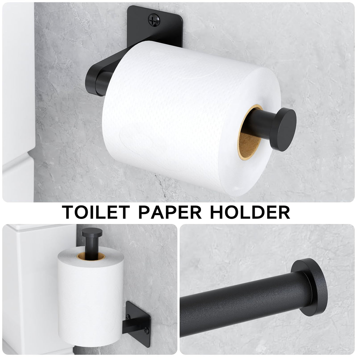 KLJKPA black towel hook for robes and towels in daily use