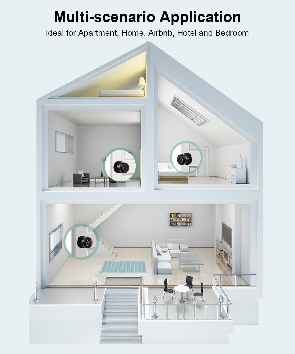 KLLOQUE easy-install door lock designed for quick DIY fitting.