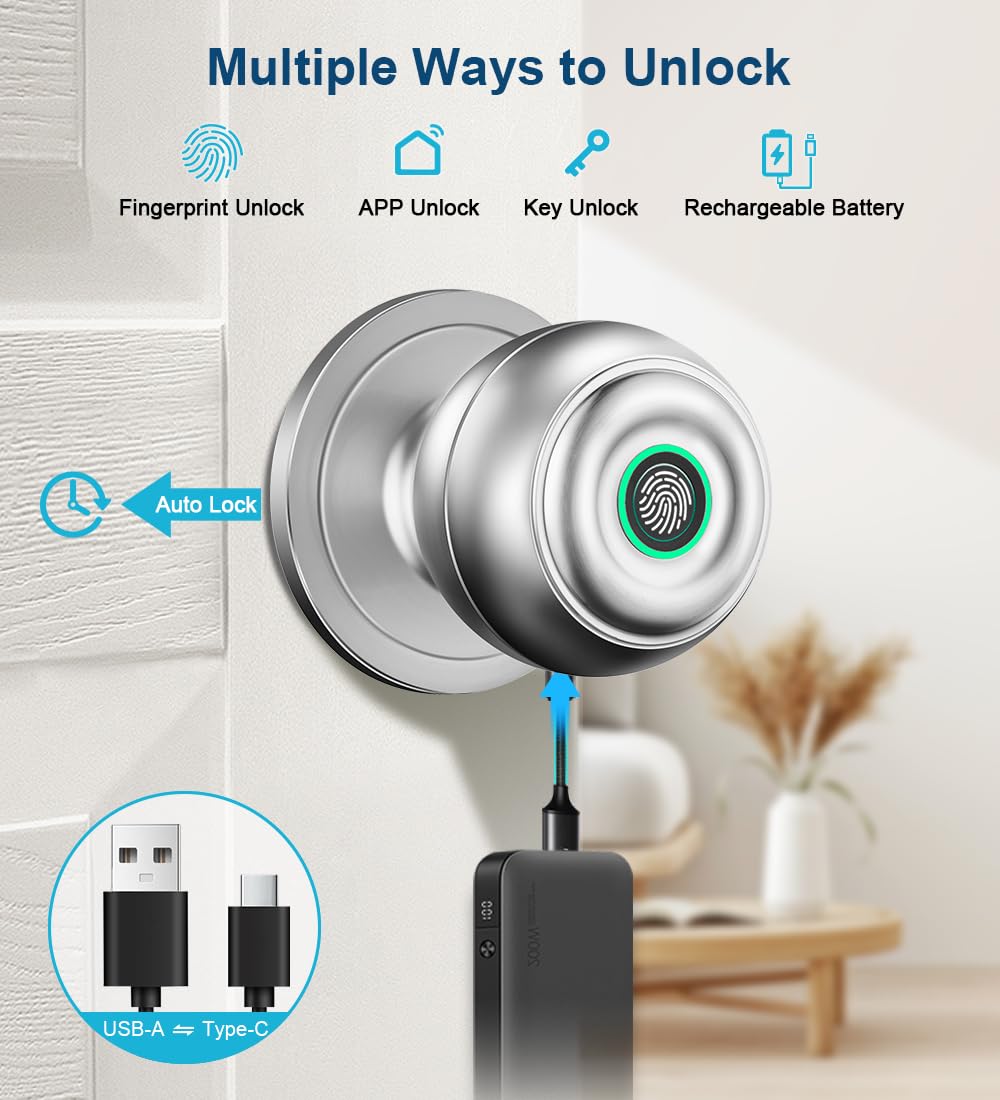 KLLOQUE smart door lock app control for convenient remote management