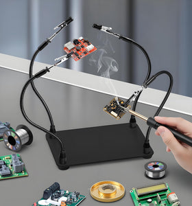 KLSKKJ clamps with rubber sleeves preserve surface integrity during soldering