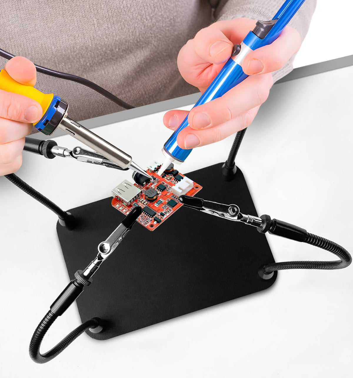 KLSKKJ complete soldering kit ready for electronics and crafts
