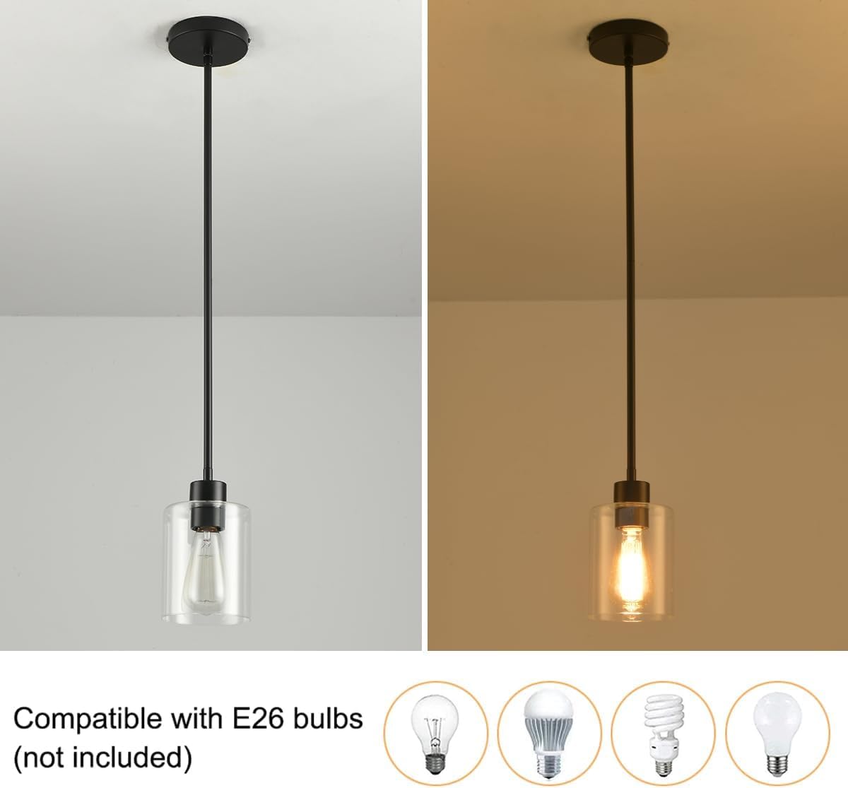 KLSS aluminum lamp holder adds clean, sleek finish.