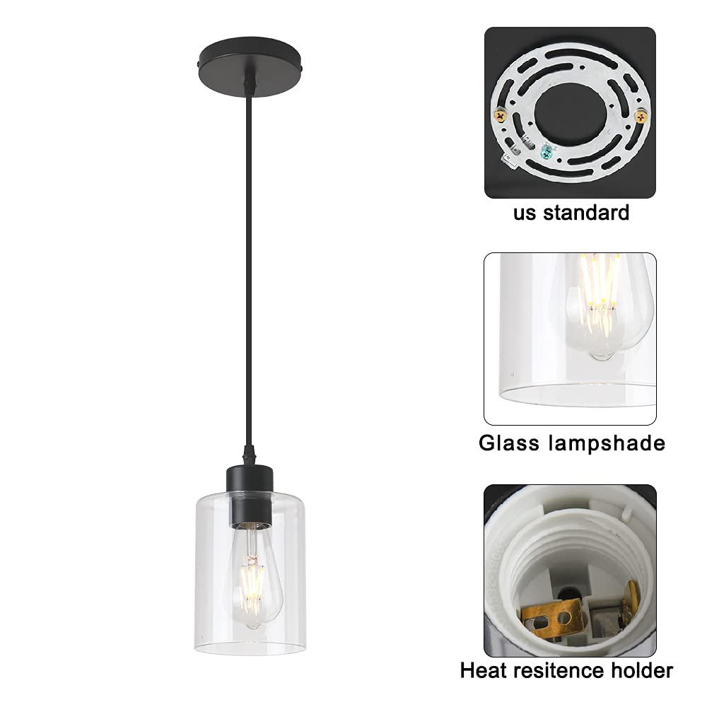 KLSS compact bathroom pendant light in black for space-saving style
