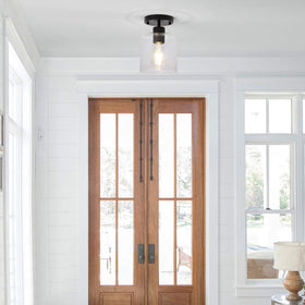 KLSS Matte black finish adds contemporary style to entryways and living spaces.