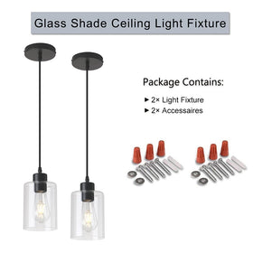 KLSS pendant light over sink in matte black adds focused task lighting