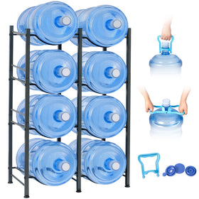 Klvied 5 gallon jug holder frame front view shows sturdy steel build for reliable storage