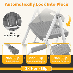 KMFurnila ten-and-a-half-inch anti-slip pedals offer secure footing.