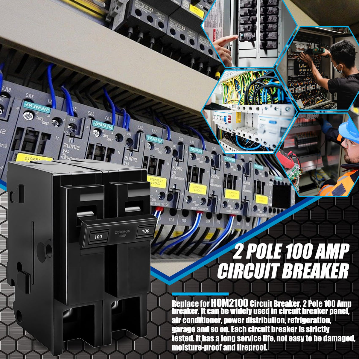 KMHGD 100A 2-pole breaker warranty and after-sales support