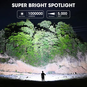 Kmivo spotlight USB charging option for quick power top-ups during outdoor trips