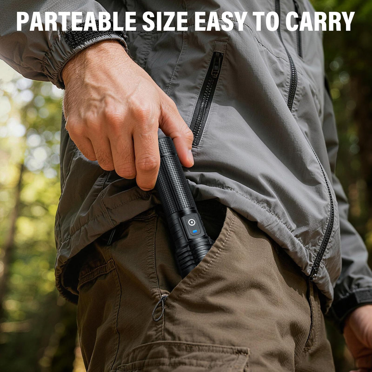 Kmivo compact, lightweight design fits pockets and packs easily.