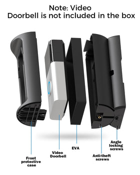 Slim, unobtrusive KMOUANTS bracket blends with the front door area