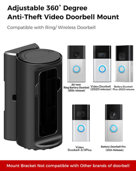 KMOUANTS Ring-compatible mount with no-drill setup for quick installation