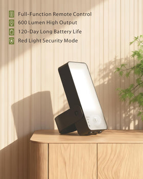 KMSCO 600lm brightness ensures clear porch visibility.