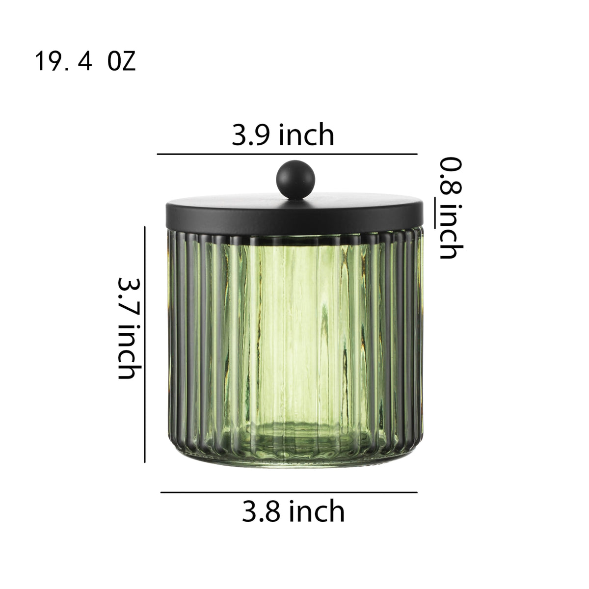 KMwares dispenser shown with cotton balls for quick, clutter-free routines