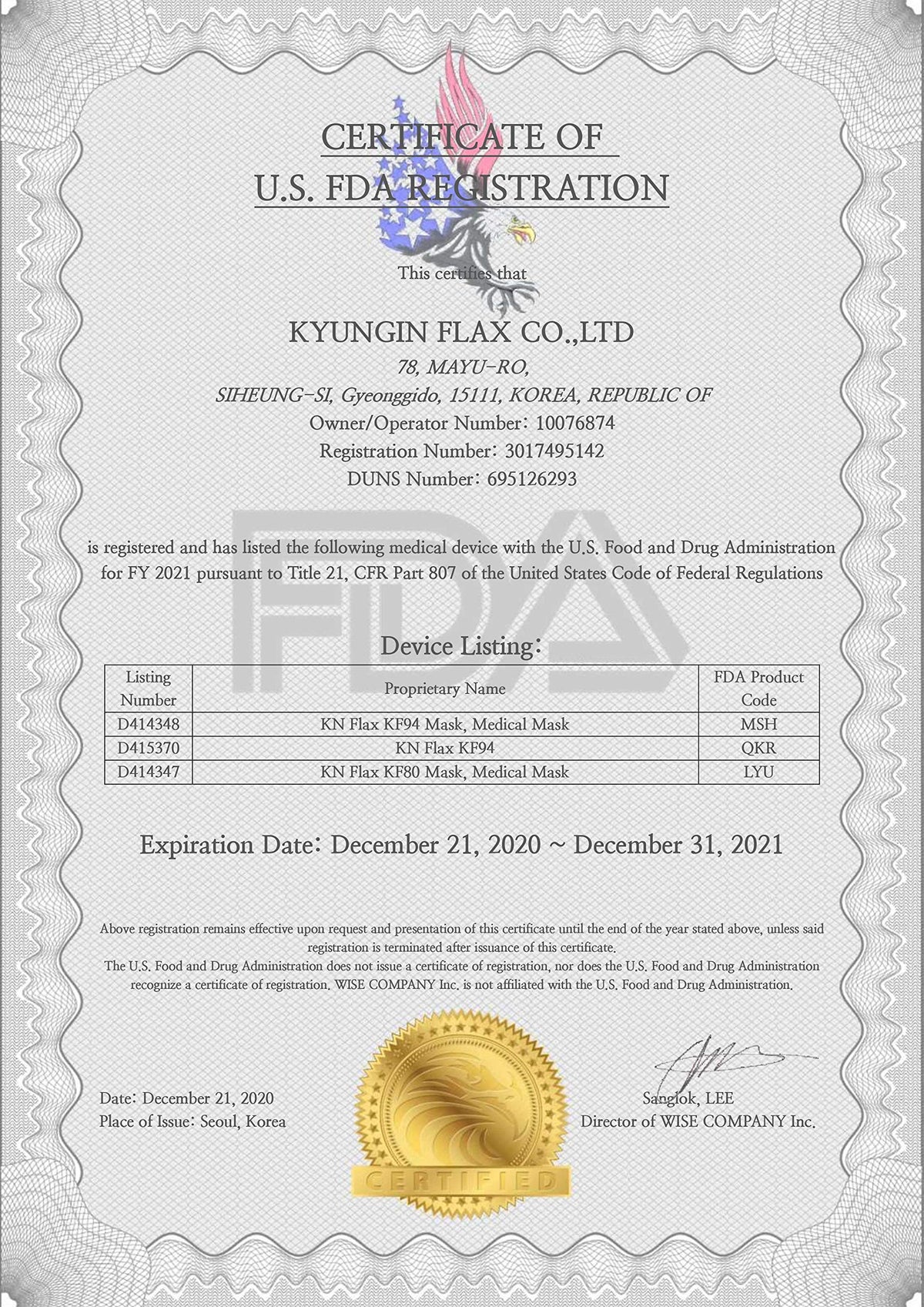KN FLAX KF94 mask demonstrates comfortable breathing in everyday activities