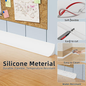 KNEELISA 15mm by 20mm bendable molding in white