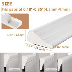 KNEELISA adhesive-backed weather strip demonstrates durable adhesion for doors and windows.