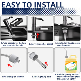 KNEELISA countertop dispensing unit ready for quick soap access