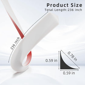 KNEELISA quarter-round adhesive strip provides strong grip for durable bathroom and kitchen use