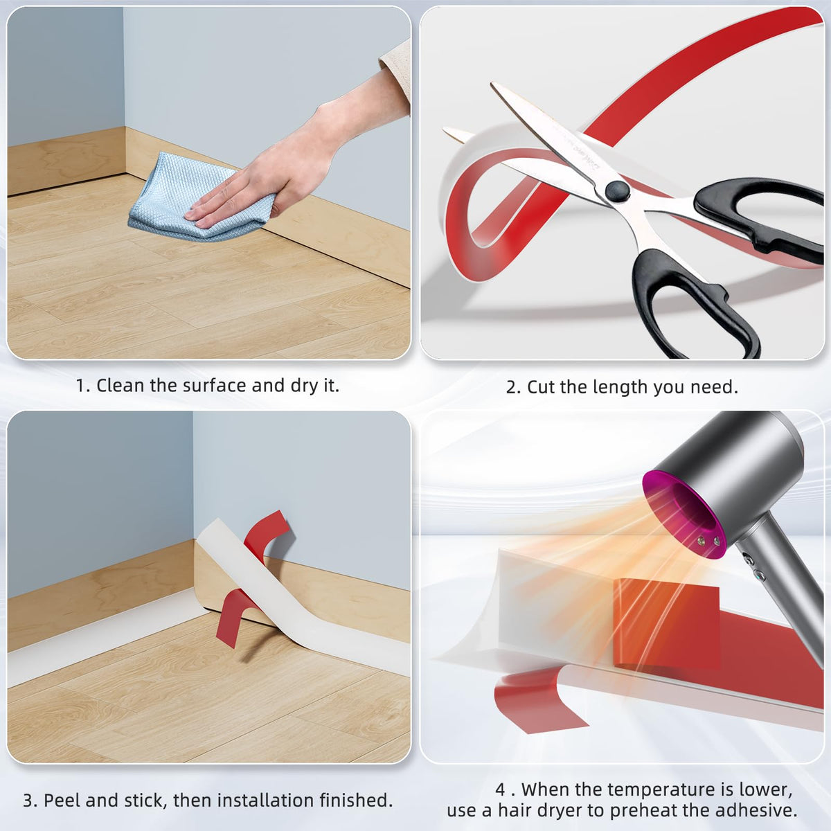KNEELISA invisible finish for cabinets, countertops, and floors