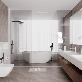 KNEELISA kitchen and bathroom edge barrier helps prevent water on counters.