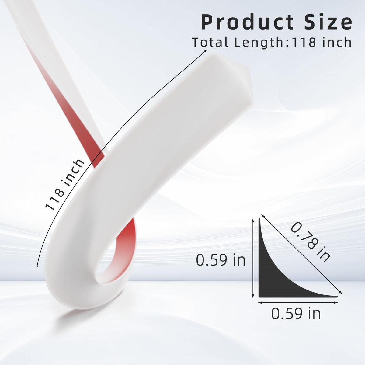 KNEELISA right-angle edge molding offers seamless white finish for cabinets