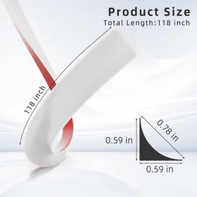KNEELISA right-angle edge molding offers seamless white finish for cabinets