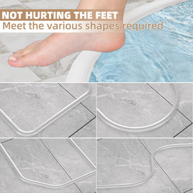 KNEELISA self-adhesive shower seal offers a strong, long-lasting barrier.