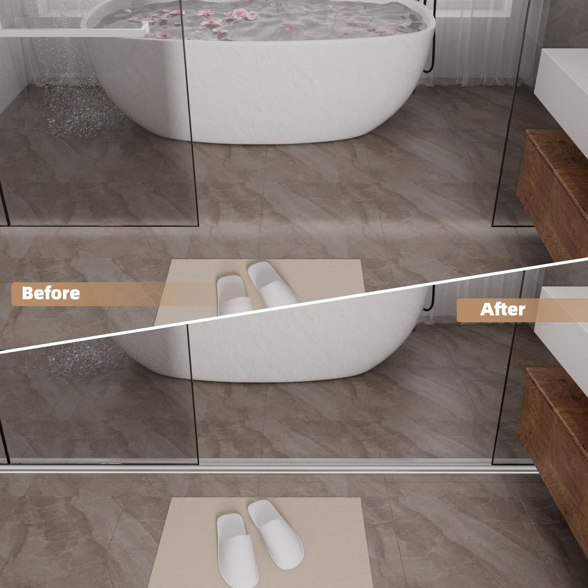 KNEELISA silicone shower blocker stays flexible and easy to clean.