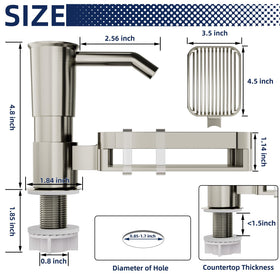 KNEELISA sponge rack design with hooks for cleaning tools and sponge