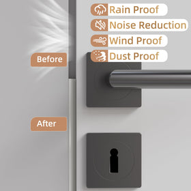 KNEELISA thermal insulation door strip blocks cold drafts and dust.