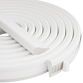 KNEELISA wedge-foam weather strip closeup shows tapered gap sealing for multiple openings.