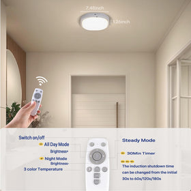 KNHUOS battery operated ceiling light suitable for dark closets and hallways